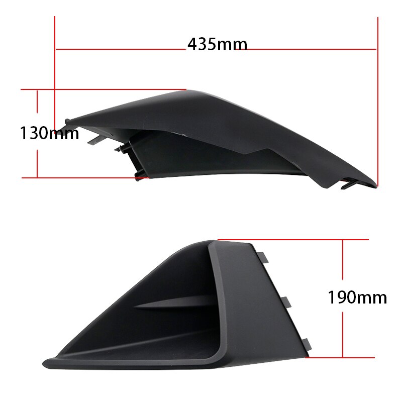 Car Front Bumper Air Intake Trim Panel Decorative Plates For Ford Mustang + Roush Front Turn Light Bumper Intake Trim Panel