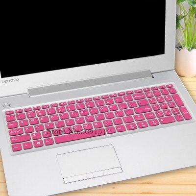Til lenovo ideapad 300 17 300-17 700 700-15 700-17 500s-15 idé pad 700-15 isk 15.6 tommer silikone tastatur cover beskytter hud: Lyserød