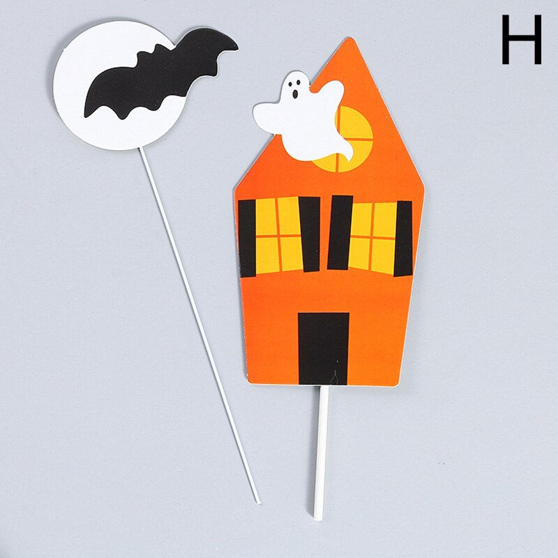 Decoración Para tarta de Halloween, signo de inserción, decoración para de Halloween, decoración para tarta, postre, calabaza: H