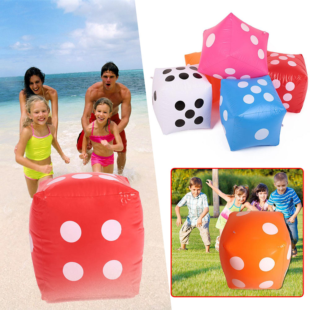 Aufblasbare 30X30 cm Riesen PVC Luft Würfel Anzahl Würfel Für Spielzeug Party Bar Spiel S