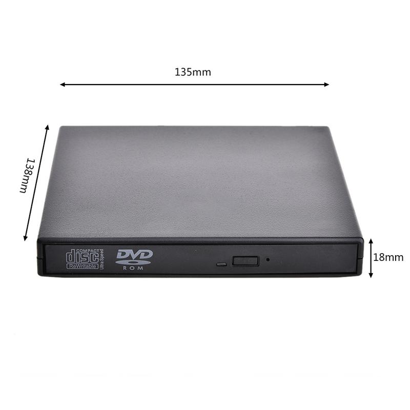 Universele USB 2.0 Draagbare Externe Ultra Speed CDROM Auto CD/Dvd-speler Drive Auto Disc Ondersteuning Auto MP5 Speler & Laptop IMac/Air