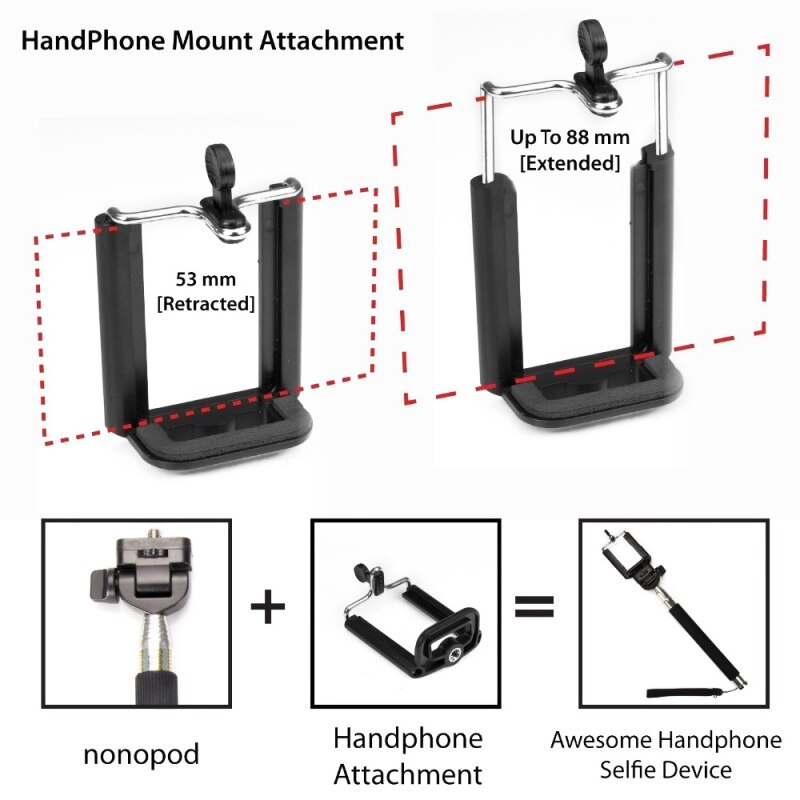 Mini Kamera Objektiv Bausatz Zoomen Teleobjektiv 12X praktisch Objektiv Für iPhone und Android Smartphones Bluetooth Verschluss Einbeinstativ Reise