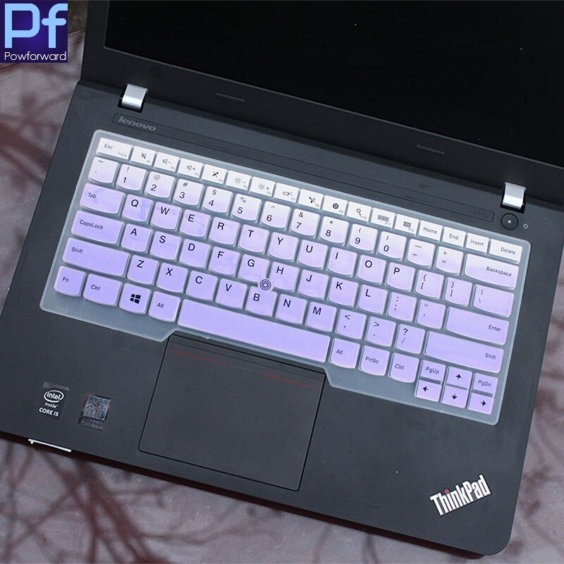 Dla Lenovo Thinkpad E14 2020 silikonowa klawiatura laptopa obudowa ochronna E 14: fadepurple
