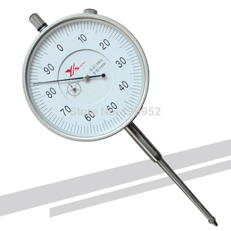 50mm metrisk urklocka urklocka indikator mätare 0-50mm mätverktyg