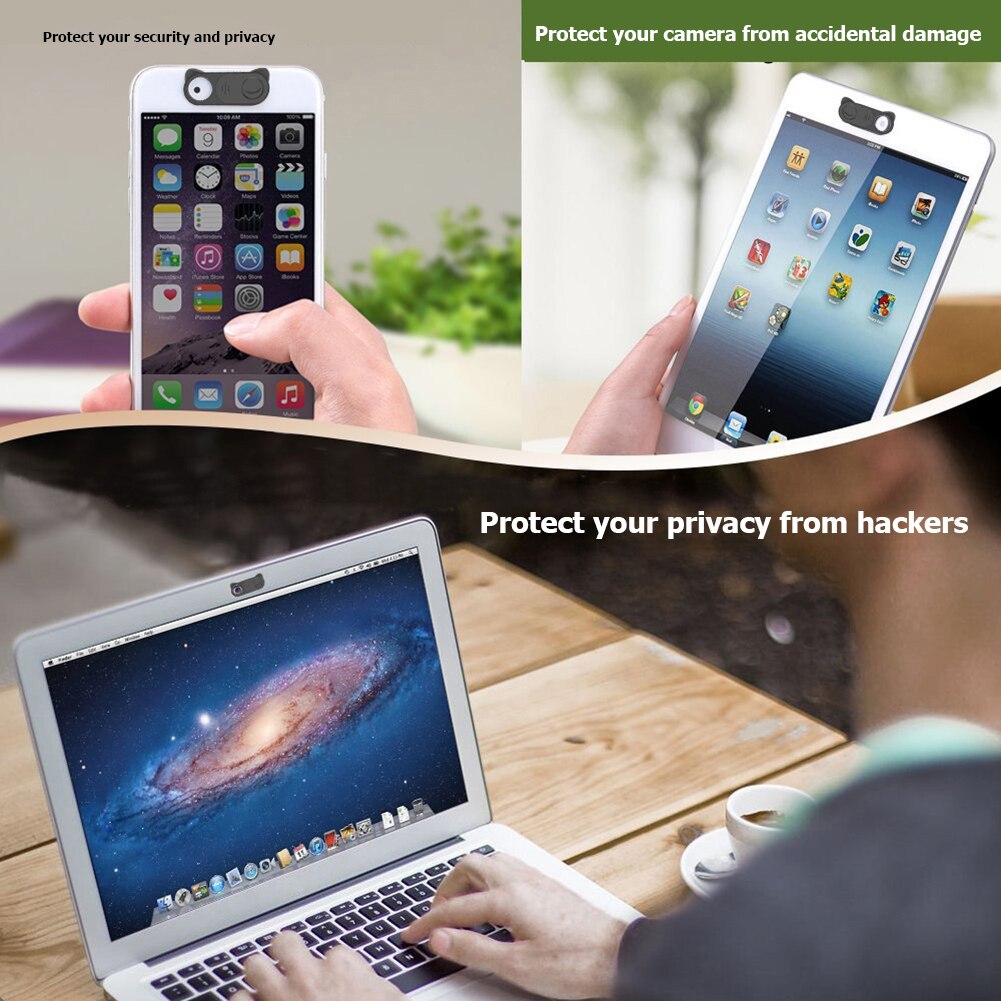 Webkamera deksel lukker skyve plast universell kamera deksel datamaskiner tilbehør til iphone ipad pc macbook nettbrett