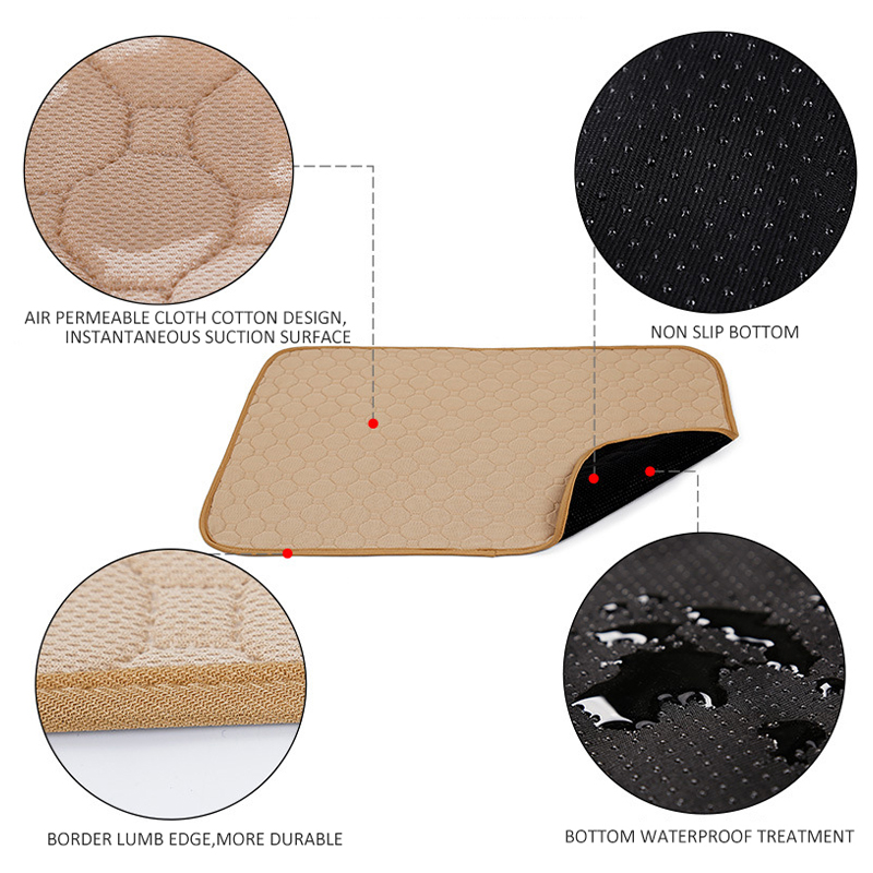 Reusable Dog Pee Pad Washable Pet Training Pads Premium Fast Absorbent Whelping Mat for Dogs Cats Bunny Puppy Pads Waterproof