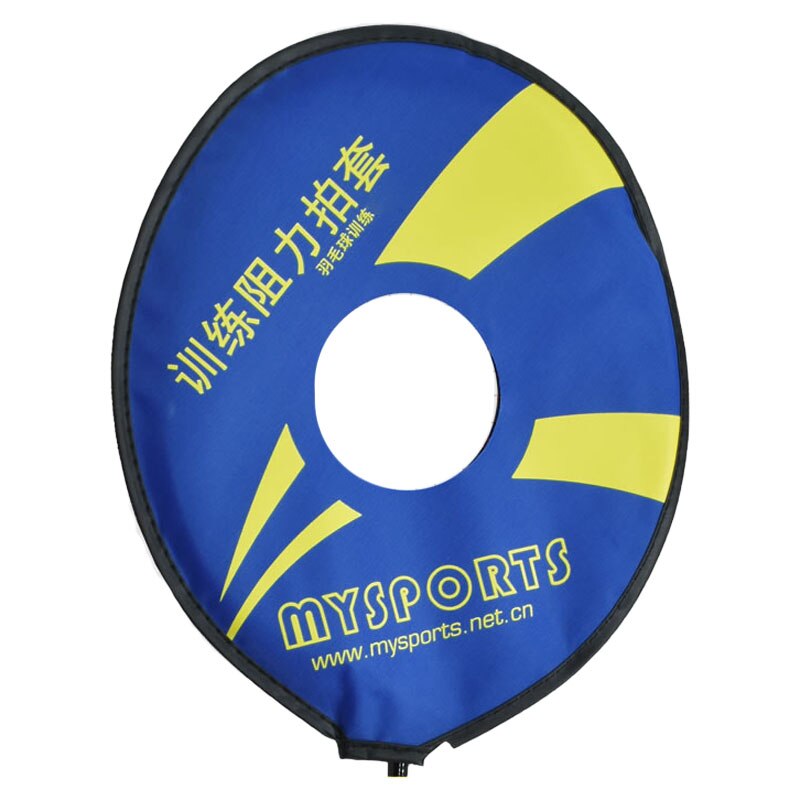 Badminton Racket Weerstand Racket Hoofd Cover Swing Praktijk Artefact Enkele Krachttraining Pols Badminton Trainer: Blue