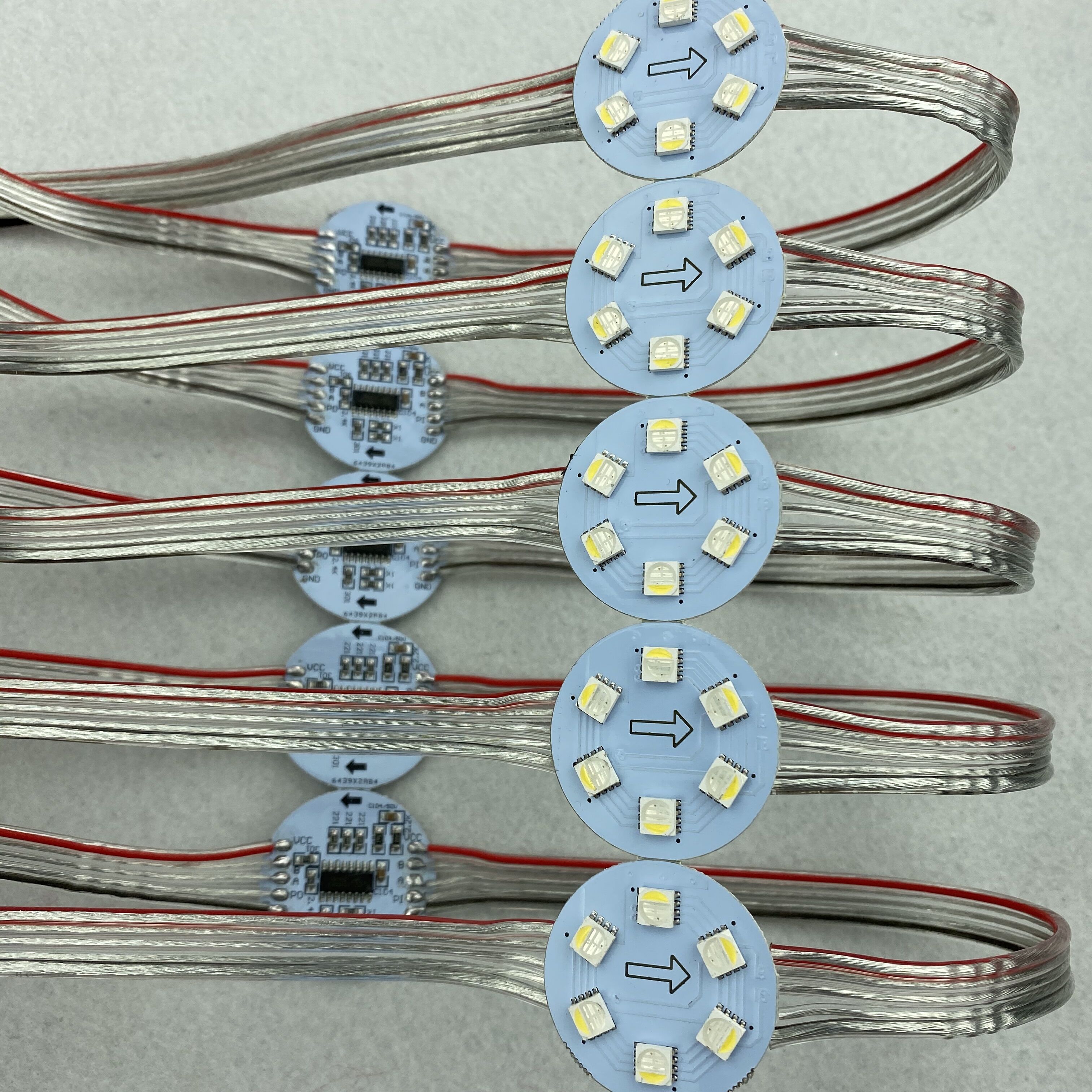 standard DMX512 DC24V RGBW;addressable pixel module,1.44W(6LEDs);non-waterproof