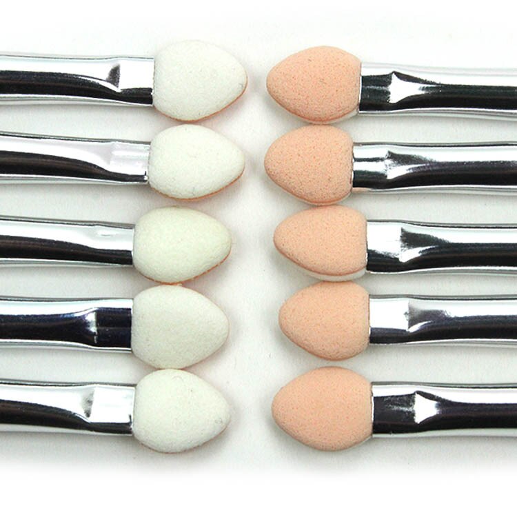 1/5/10PCS Portable Wood Handle Sponge Makeup Stick Eye Shadow Nose Shadow Lip Applicator Brush Cosmetic Tools Accessories