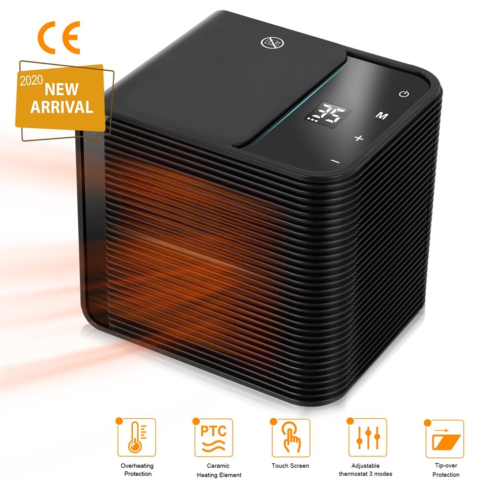 2000W Electric Warm Air Fan With Touch Control Portable Fast Heating High-power Home Heater for Office Room Health Heaters: us