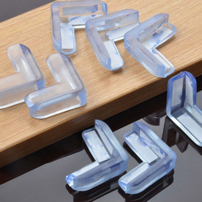 4pcs Silicone Children Baby Safety Protector Furniture Corner Guards Table Protection Cover Anticollision Edge Guards Home