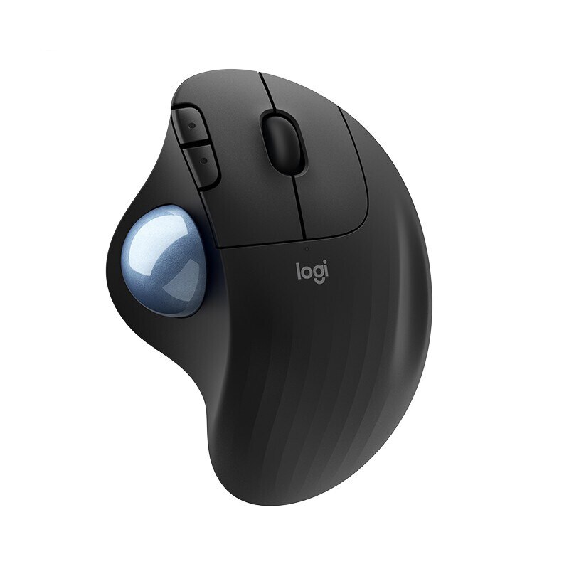 Logitech ERGO M575 Wireless Trackball Bluetooth Mouse with Precision Scroll Wheel ERGO Setup Onboarding Unifying USB Receiver: Black