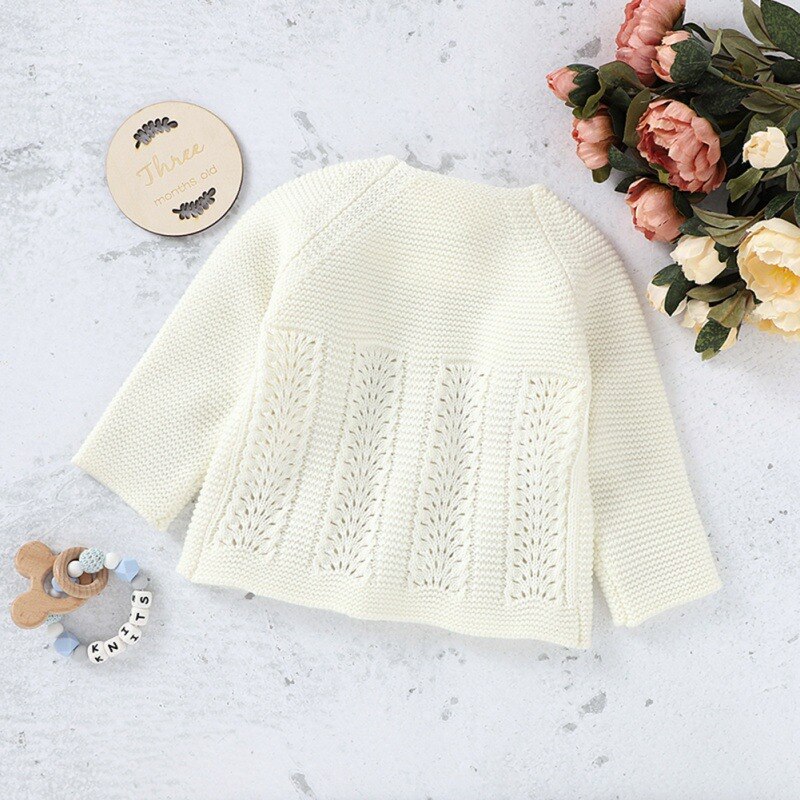 Baby Mädchen Strickjacke Oberbekleidung Pullover Kinder Pullover Herbst Baby Mädchen Blumen Hohl Strickjacke Casual Oberbekleidung Mantel Kleidung