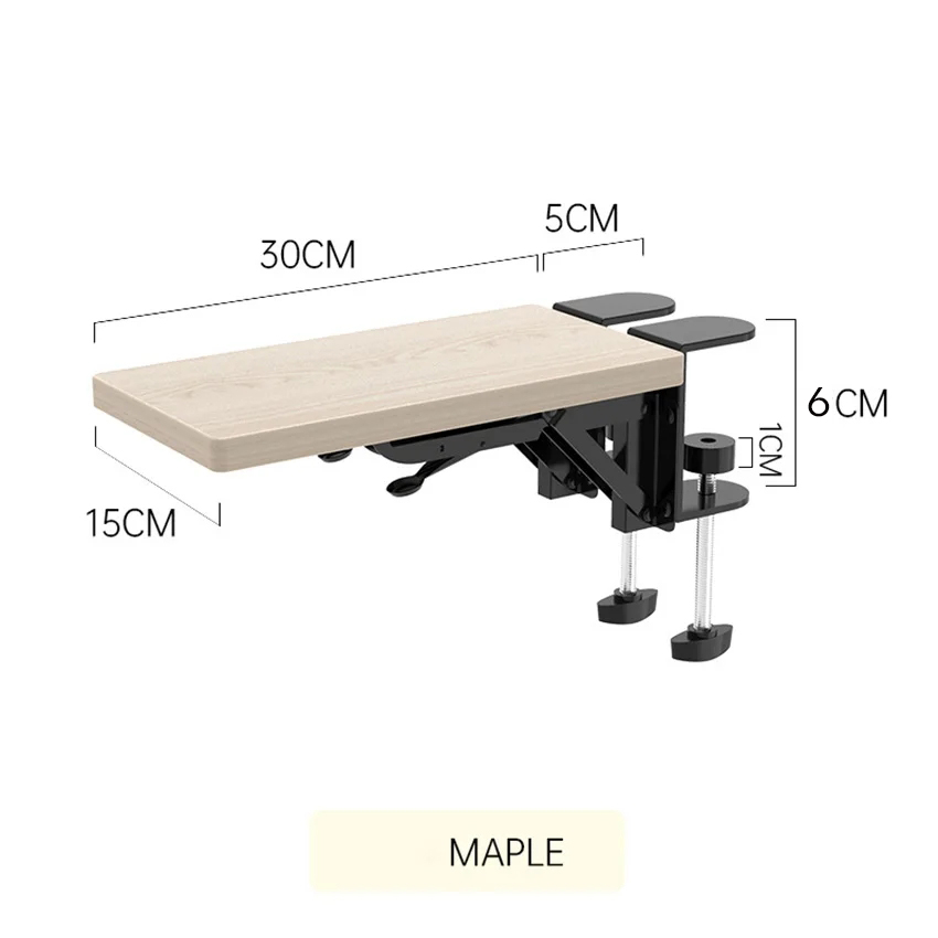 Wood Computer Arm Bracket Convenient Mouse Pad Holder Computer Desk Extender Foldable Armrest Rack for Desk Home Desktop: Olive Green