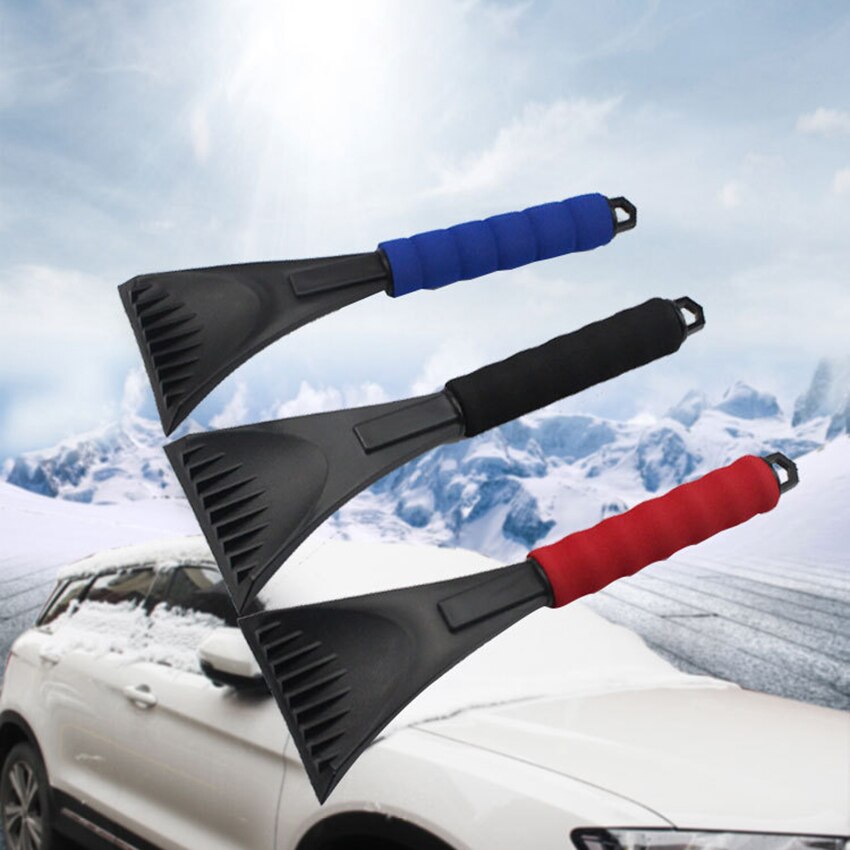 Grattoir à glace Portable avec poignée en mousse, pelle à glace d&#39;hiver, outil de dégivre pour voiture, camion, pare-brise de fenêtre de toit