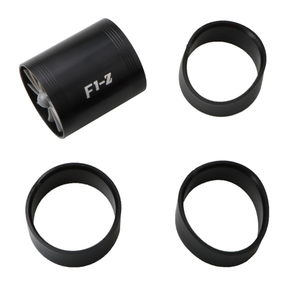 Car Air Intake Double Turbine Refit Turbo Gas Fuel Oil Saver Fan Turbo Supercharger Kit Gas Fuel Saver Fan Turbo Supercharger: Black