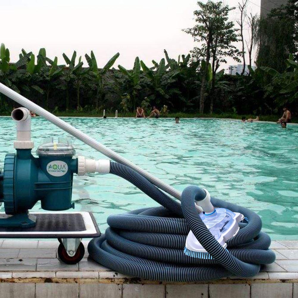 Limpiador submarino para piscina, Herramientas de limpieza de objetos flotantes, cabezal de succión, cepillo transparente para fuente de estanque, chorro de vacío para piscina