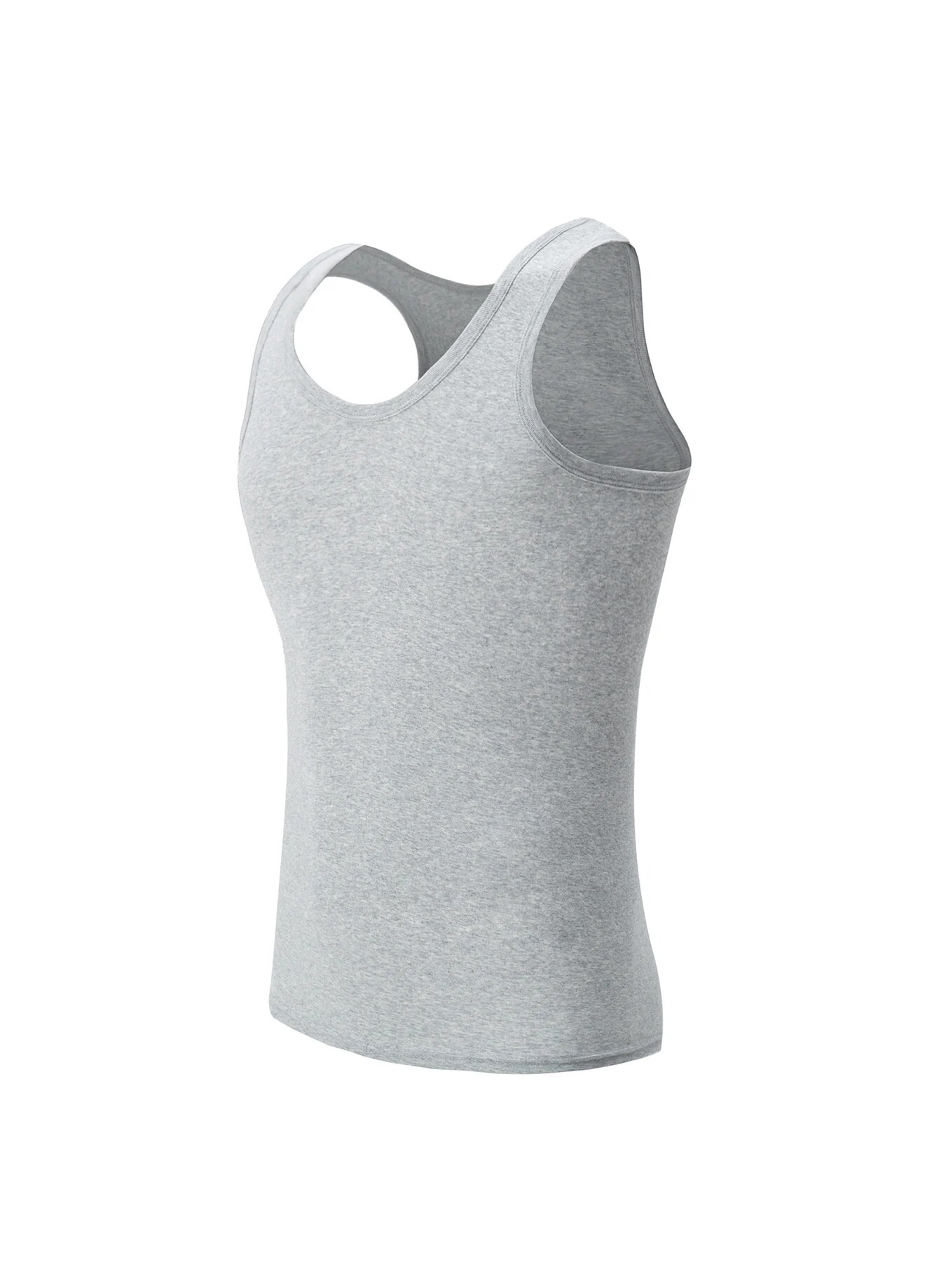 Paquete de 1/3 de chaleco Joker de algodón para hombres de las cuatro estaciones, camiseta deportiva de ajuste Simple para adolescentes, camisa informal sin mangas de mediana edad: XXXL / Gris