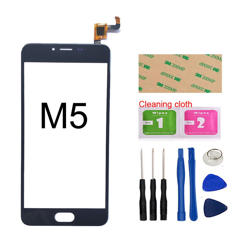 5.2 &#39;&#39;Touch screen Voor MeiZu M5 M5S Touch Screen Digitizer Sensor Glas Panel Vervanging: M5 Black Tool