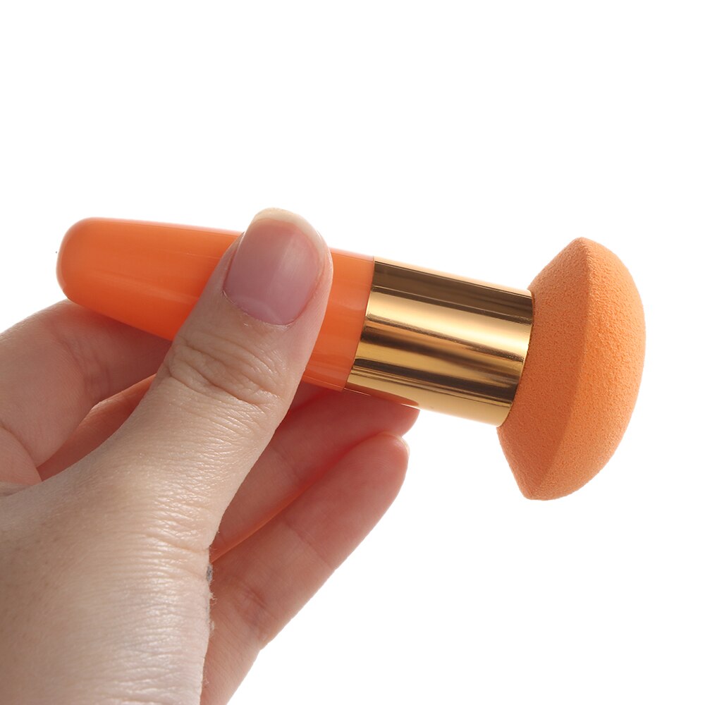 1Pc tête de champignon bouffée fond de teint éponge liquide beauté cosmétique poudre bouffée avec poignée lisse femmes visage maquillage outils directe