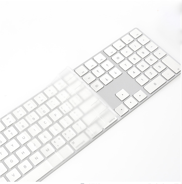 Hoge Clear TPU Full Size toetsenbord Cover Skin Voor Apple Toetsenbord A1243 MB110LL/B met Numeriek toetsenbord Bedrade USB voor iMac oude G6