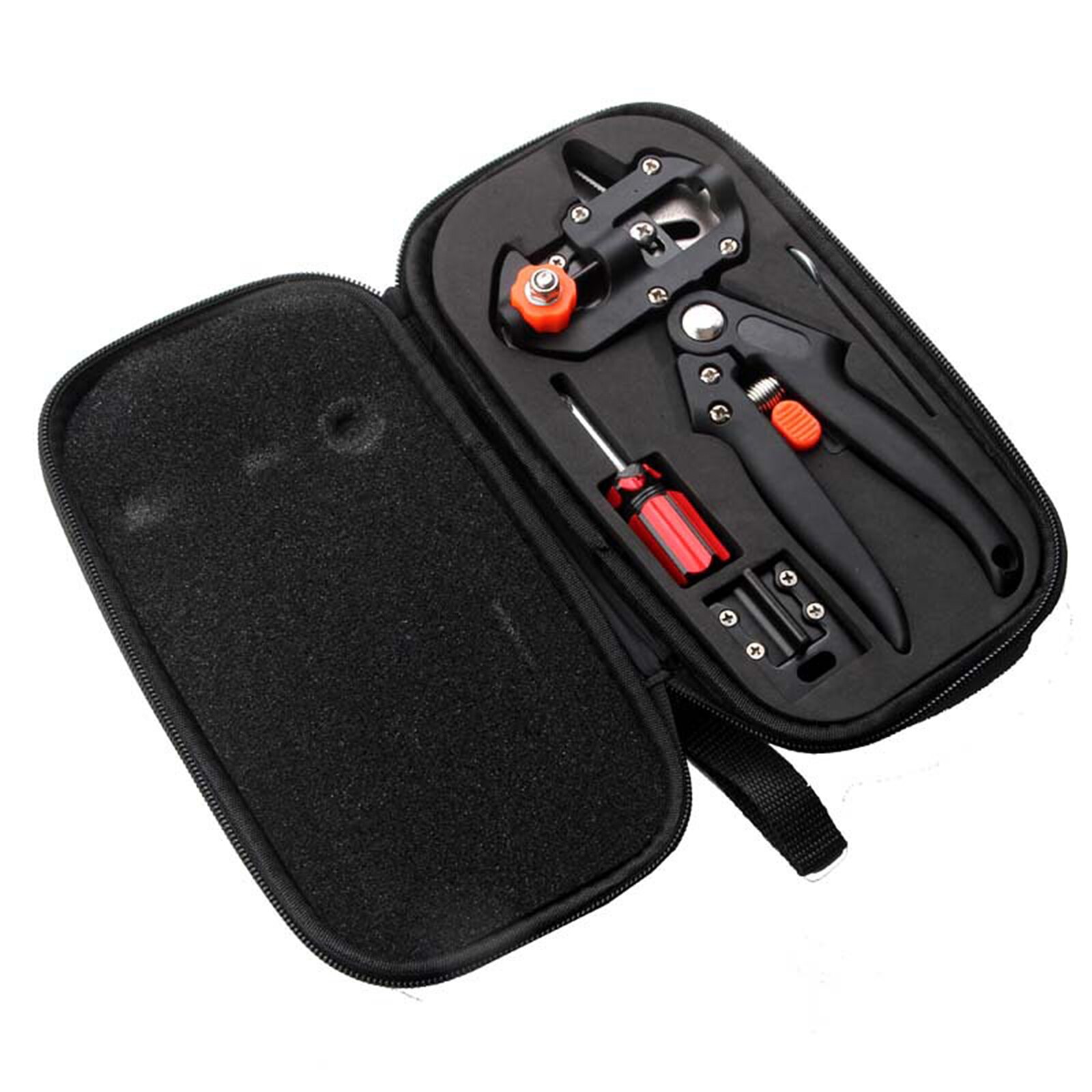 Garden Grafting Pruner Graft Tool Pliers Plant Cut Grafting Set Kit Farming Fruit Tree Pruning Shears Scissor Seedling Pruning: with Bag