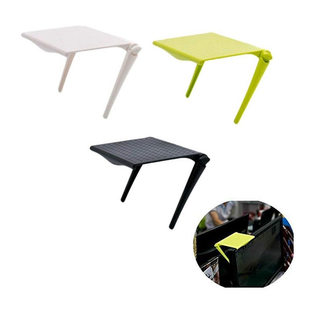 Office Storage Rack Clip Computer Screen Table Desk Accessories Organizer for Cosmetics Shelf Home Office Organizer 1pc