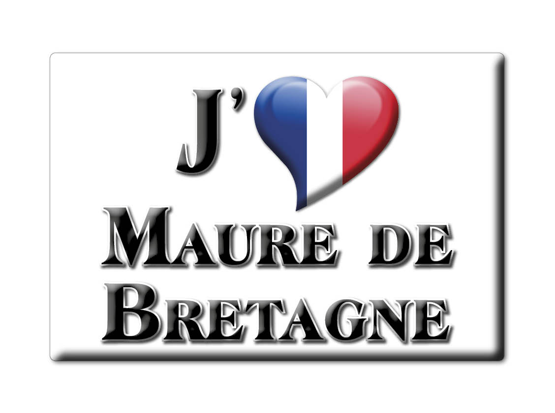 MAURE DE BRETAGNE aimant lodestone AUVERGNE (35) France aimant frigo SOUVENIR j'aime: Drop Shipping