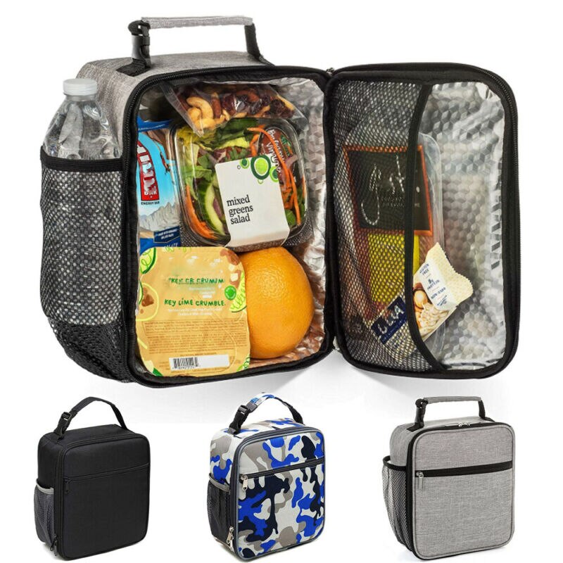 Varmeisoleret madpose taske coolbag arbejde picnic voksen børn mad skole opbevaring madkasse herre tote bæreposer