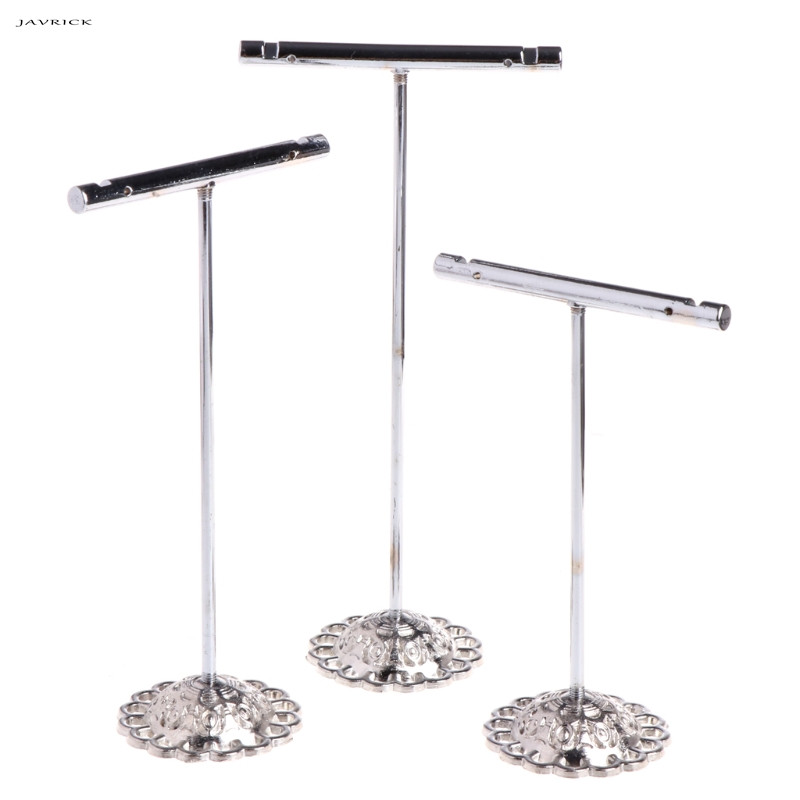 3 stk legeret øreringe display t-shape stativ udstillingsvindue smykker organizer holder: Sølv