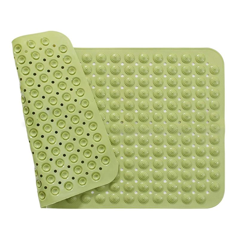 Antiskli badekar dusjmatte dusj badematte suge baderomsmatte pvc massasjepartikler fotpute baderomsteppe badematte: F