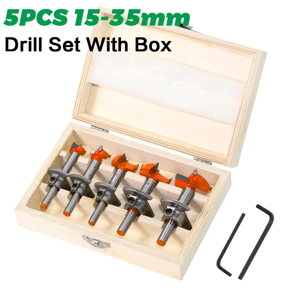 1Pc Diameter 15,20,25,30,35Mm Verstelbare Carbide Boren Scharnier Gat Opener Boring Bit Getipt Boren Tool Houtbewerking Cutter