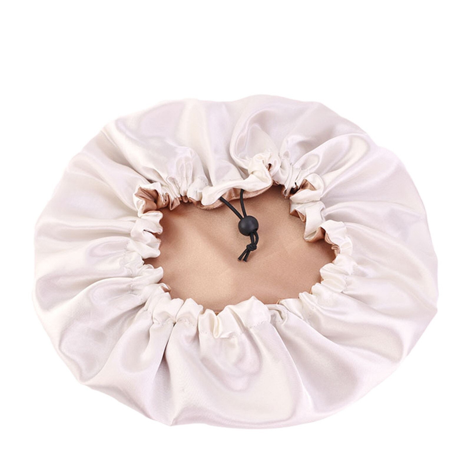Bathroom Shower Cap Satin Bonnet Sleep Bonnet Cap Large Double Layer Reversible Adjustable Wrap Shower Cap Hair Styling Tool#Y10