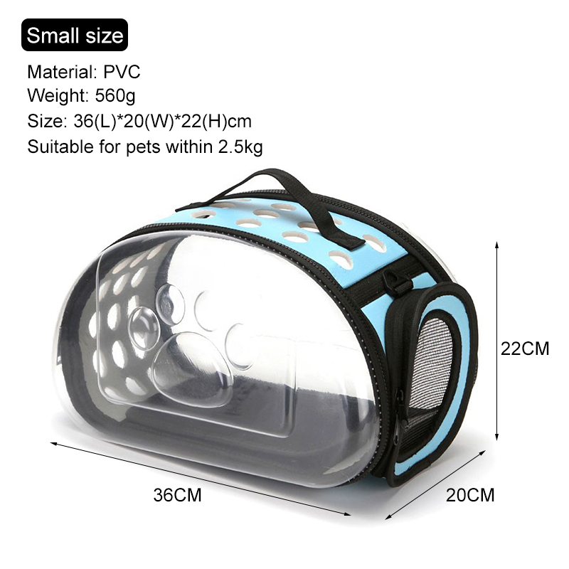 Transparent Pet Cat Dog Carrier Bag Space Capsule Foldable Breathable Pet Travel Bag Outdoor Backpack Travel Carrying Handbag