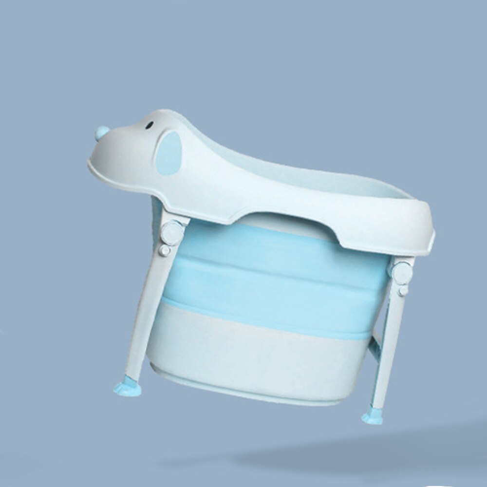 Wonderlife Folding children's bath tub large baby bath tub baby bath tub bath tub bath tub: Blue