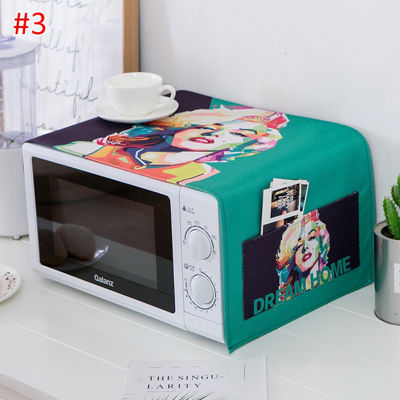 Cartoon Magnetron Cover Stofdicht Magnetron Covers Duurzaam Huishoudelijke Elektrische Protector Voor Keuken Home Decor: S3 dust cover