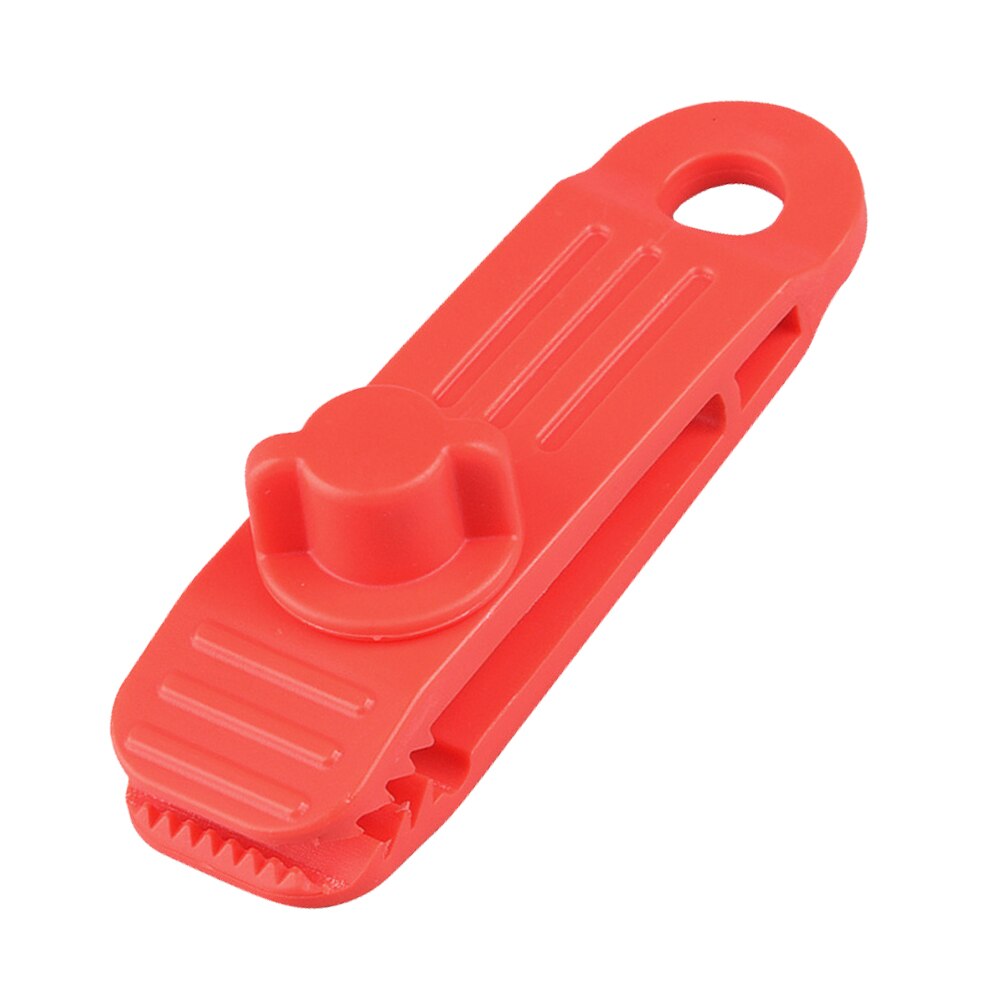1 stück wiederverwendbarer zeltplanen-clip, klemme, schnalle, campingwerkzeug, robustes vordach, markisen-planen-kordelspanner: Rot