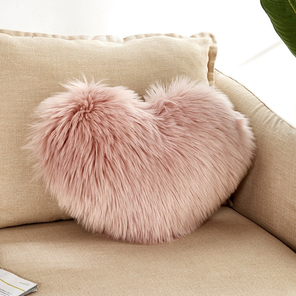 Hartvormige Sierkussen Kussen Pluche Kussens Thuis Sofa Decoratie Coussin Decoratif Funda Cojin Decoratieve Kussensloop: C