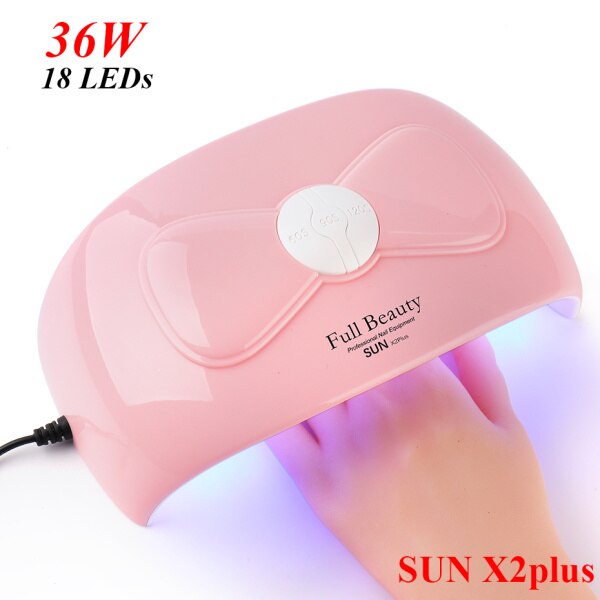 36W Uv Led Nagel Lamp Voor Manicure Roze Boog Gel Nagellak Droger 60/90/120 S auto Sensor Nail Machine Pedicure Tool Nfsun X2plus: SUN X2plus