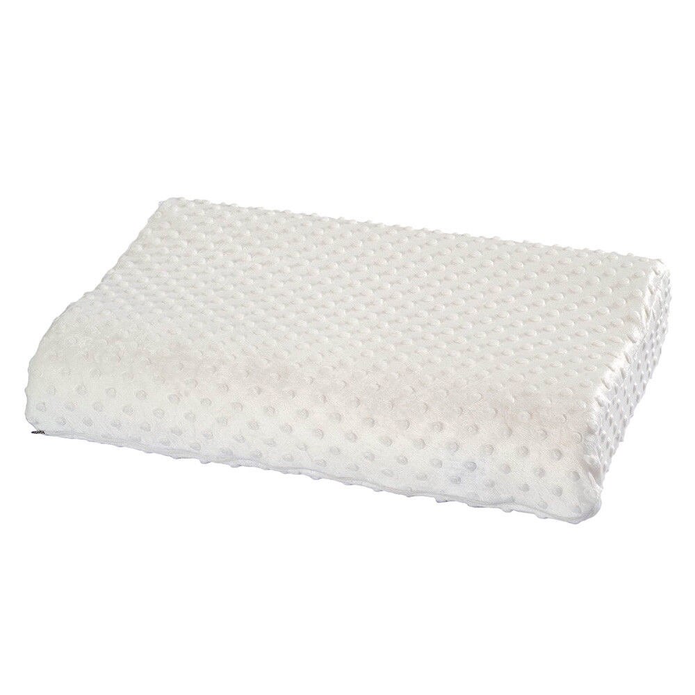 Modernplain färgad nonwoven slow rebound memory foam ortopedisk latex nackkudde rosa blå vit sängkläder livmoderhalssjukvård: Vit