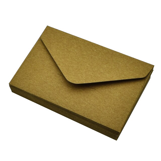 Sobres de papel pequeños clásicos, sobres coloridos en blanco, 10,5x6,7 cm, tarjetas de felicitación, invitación de boda, sobre de , 20 Uds.: Deep brown
