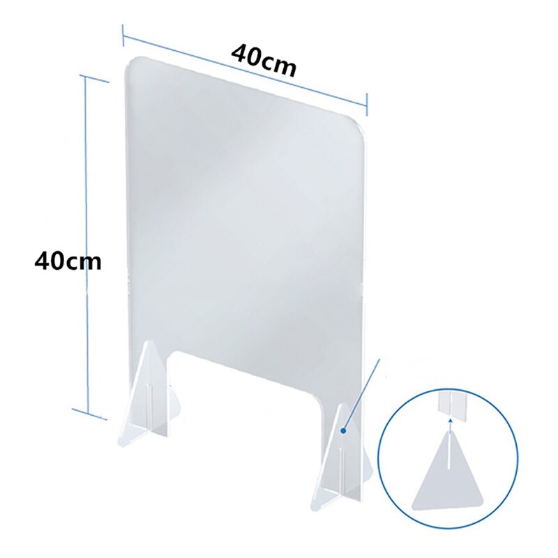 Guard Shield Sneeze Protective Clapboard Acrylic Transparent Board Table Barrier Shield Sneeze Guard For Office Store Counter