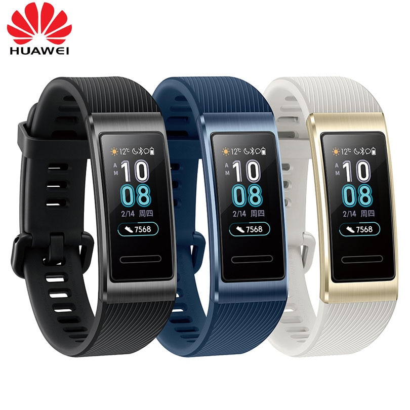 Huawei Band 3 & 3Pro Smart Bracelet 0.95 Inch Tracker Swimming Waterproof Bluetooth Fitness Tracker Touch Screen