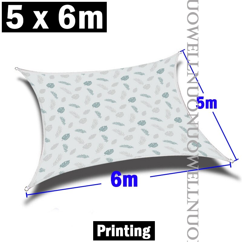 Beautiful Garden Sun Shade Sail Rectangle Waterproof Awning For Outdoor Garden Beach Camping Patio Pool Car Sunshade Sails