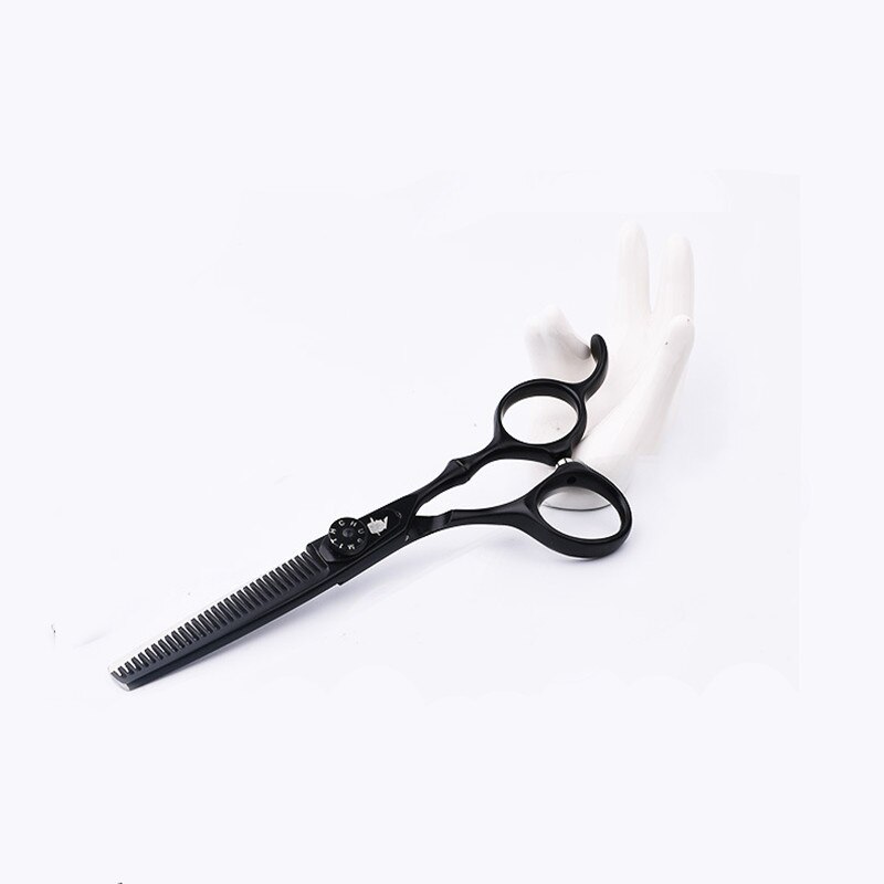 Smith Chu 6 Inch Kapper Winkel Cutting Schaar Dunner Schaar Set Professionele Schaar Kappers Schaar: one thinning