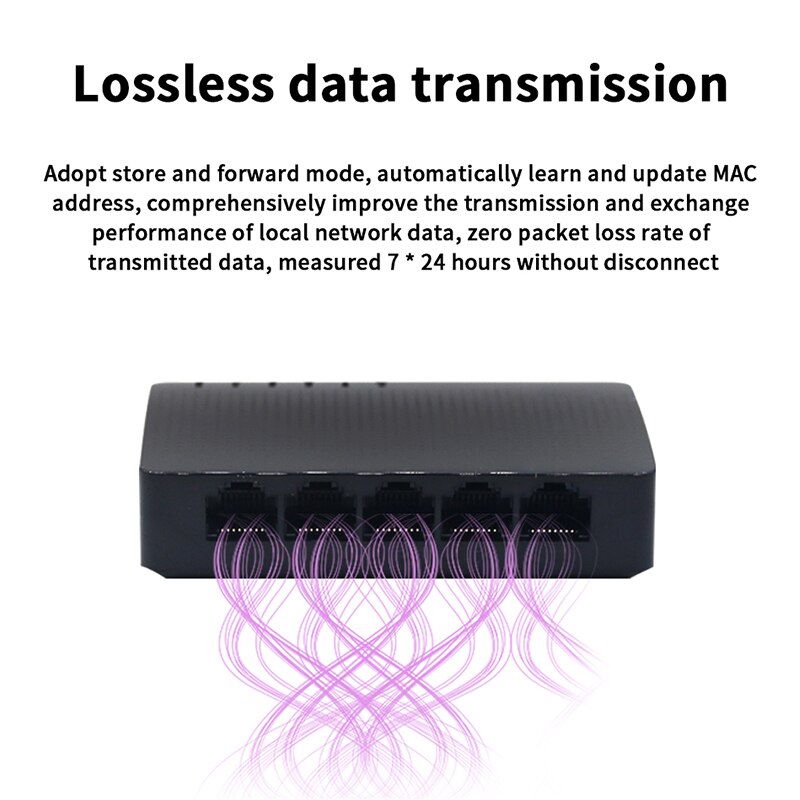 LSSG105 5-Port Gigabit Desktop Switch Soho Ethernet Mini Switch Home Fast Network Switch LAN Hub,Plug And Play