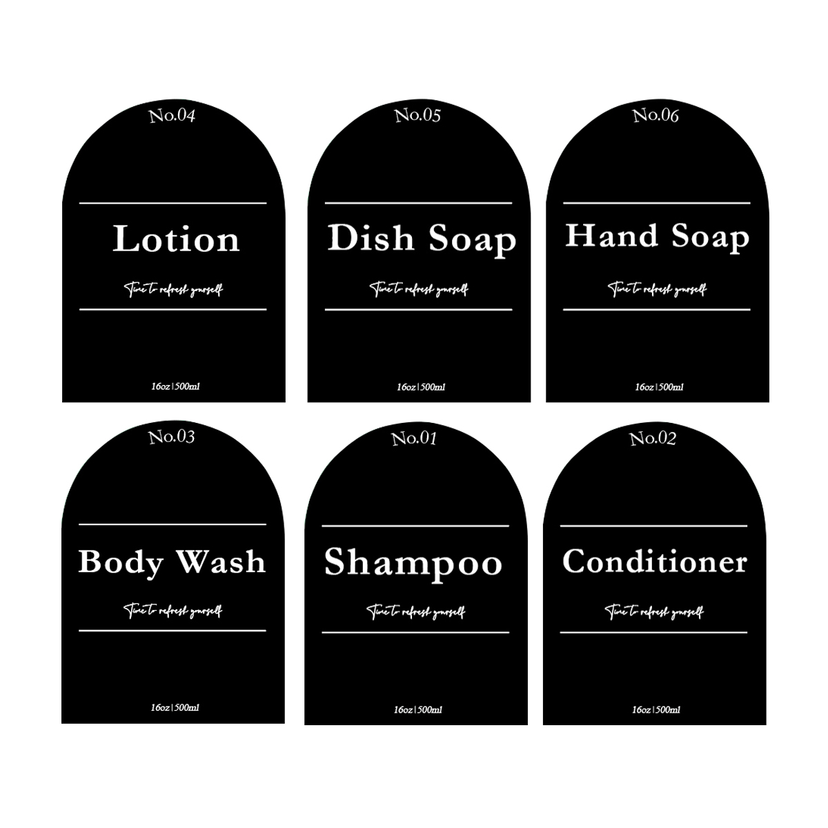 Dispensador de jabón con bandeja de bambú para cocina, baño, decoración de fregadero, botella de jabón para champú, acondicionador, lavado de cuerpo, dispensador de lavado de manos: Negro