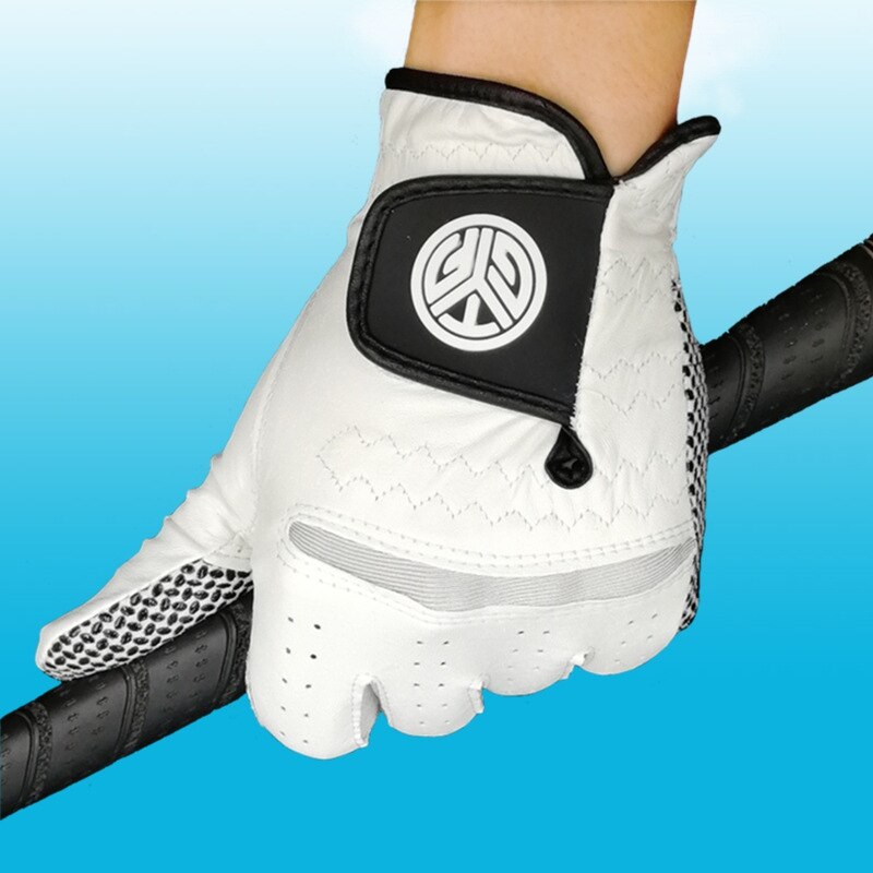 Full Finger Golf Gloves Men Left Right Hand Soft Breathable Sheepskin With Anti-slip Granules Golf Accessories