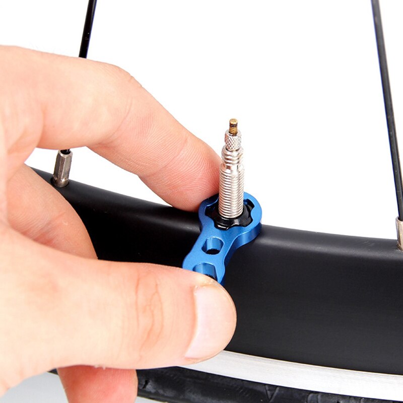 VTT de route vélo gaz Air buse pneu Presta Valve noyau écrou vis avec clé d'installation Presta rallonge tige