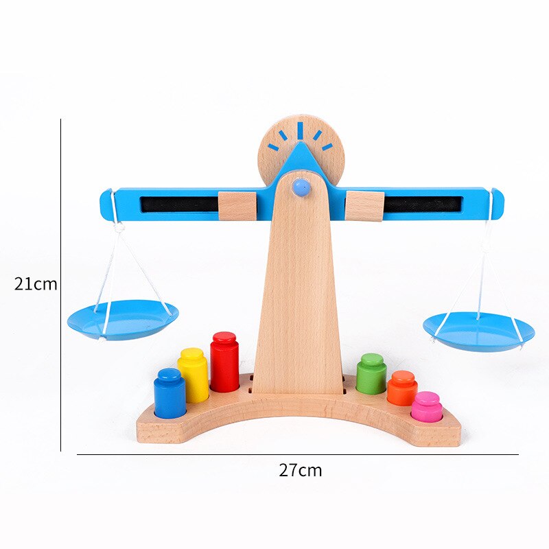 Equilibrio di legno Bilancia Modle in Età Prescolare Educazione Blocco Giocattolo